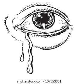 Crying Eyes Drawing Images Stock Photos Vectors Shutterstock