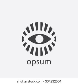 eye cut identity template icon design element