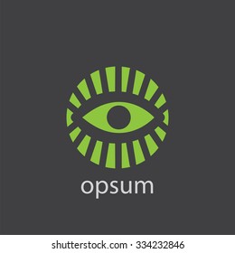 eye cut identity template icon design element