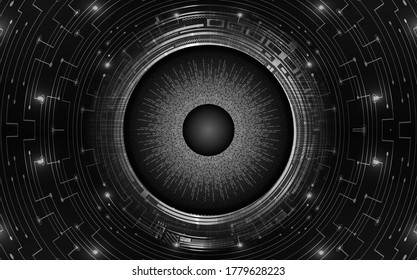 fondo de concepto de tecnología futura de circuito de los ojos