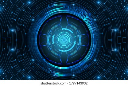 fondo de concepto de tecnología futura de circuito de los ojos