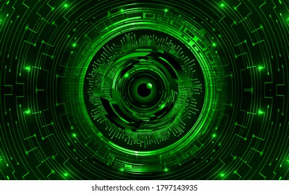 eye cyber circuit future technology concept background