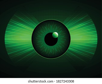 eye cyber circuit future technology concept background
