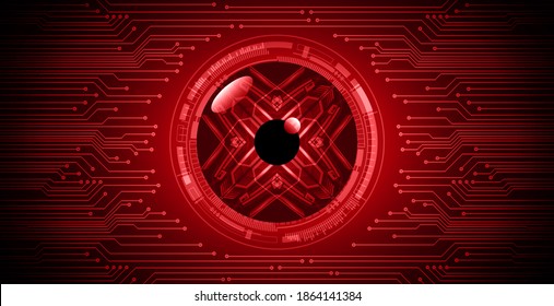 eye cyber circuit future technology concept background