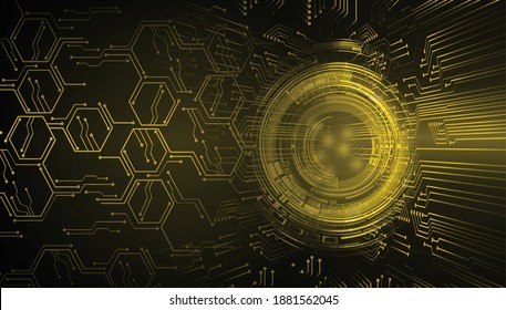 fondo de concepto de tecnología futura de circuito de los ojos