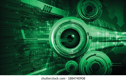 eye cyber circuit future technology concept background