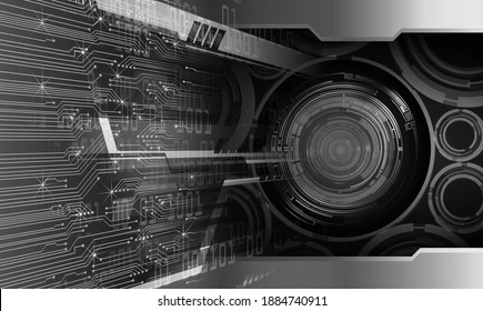 eye cyber circuit future technology concept background
