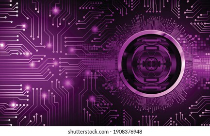 eye cyber circuit future technology concept background