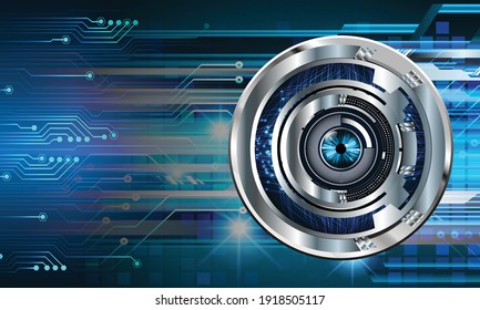 fondo de concepto de tecnología futura de circuito de los ojos