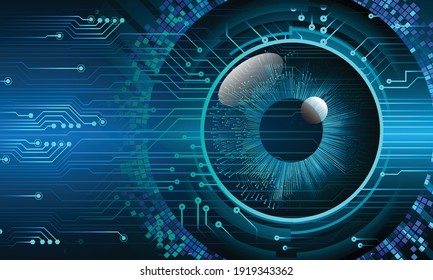 Eye Cyber Circuit Future Technology Concept Stock Vector (Royalty Free ...