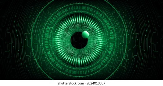 eye cyber circuit future technology concept background