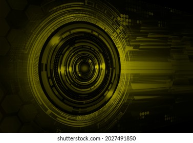 eye cyber circuit future technology concept background
