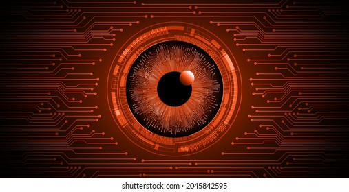 eye cyber circuit future technology concept background