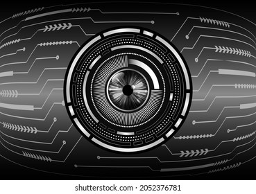 cibercircuito ocular futuro concepto de tecnología de fondo de red de circuitos digitales de red.