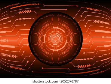 eye Cyber-Circuit Zukunftstechnologie Konzept Hintergrund digitalen Schaltungsnetz Cyber.