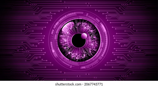 eye cyber circuit future technology concept background