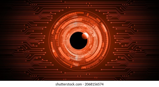 eye cyber circuit future technology concept background