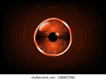 eye cyber circuit future technology concept background