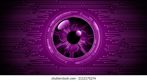 eye cyber circuit future technology concept background