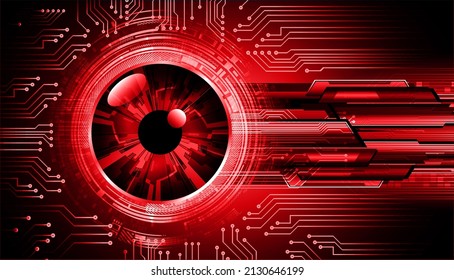 eye cyber circuit future technology concept background
