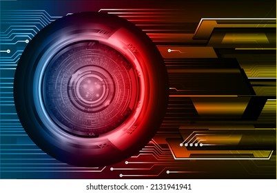 eye cyber circuit future technology concept background
