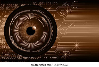 eye cyber circuit future technology concept background
