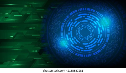 eye cyber circuit future technology concept background