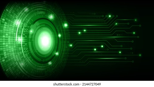 eye cyber circuit future technology concept background