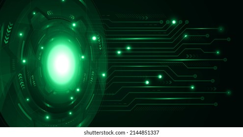 fondo de concepto de tecnología futura de circuito de los ojos
