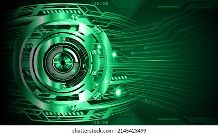 eye cyber circuit future technology concept background