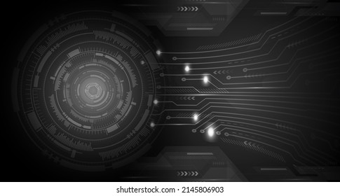 fondo de concepto de tecnología futura de circuito de los ojos