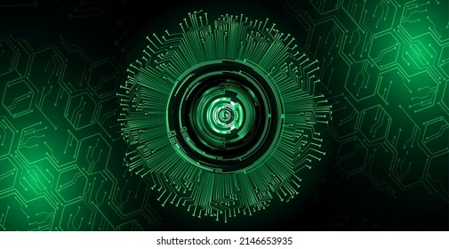 fondo de concepto de tecnología futura de circuito de los ojos