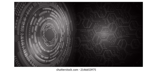 fondo de concepto de tecnología futura de circuito de los ojos