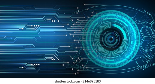 Blick-Cyberkreis-Zukunftskonzept-Hintergrund