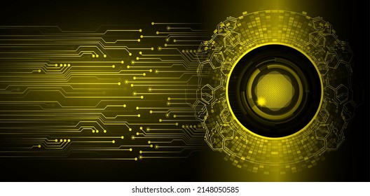 eye cyber circuit future technology concept background