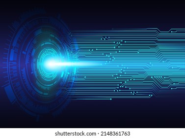 eye cyber circuit future technology concept background
