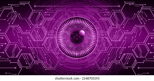 fondo de concepto de tecnología futura de circuito de los ojos