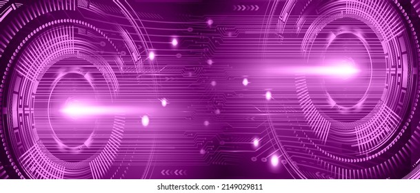 eye cyber circuit future technology concept background