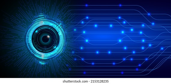 fondo de concepto de tecnología futura de circuito de los ojos