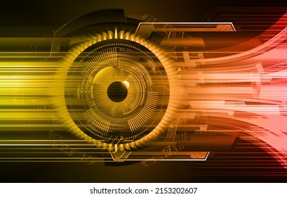eye cyber circuit future technology concept background
