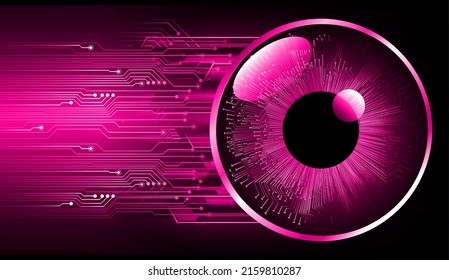 fondo de concepto de tecnología futura de circuito de los ojos