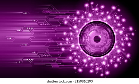fondo de concepto de tecnología futura de circuito de los ojos