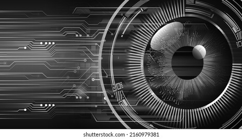 fondo de concepto de tecnología futura de circuito de los ojos