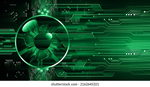 eye cyber circuit future technology concept background