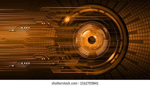 eye cyber circuit future technology concept background