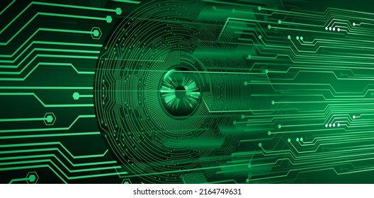 eye cyber circuit future technology concept background