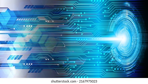 eye cyber circuit future technology concept background