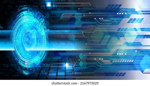 Blick-Cyberkreis-Zukunftskonzept-Hintergrund