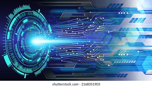 fondo de concepto de tecnología futura de circuito de los ojos