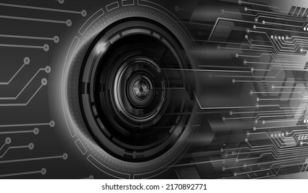 Blick-Cyberkreis-Zukunftskonzept-Hintergrund